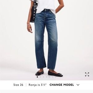 Madewell barrel jeans